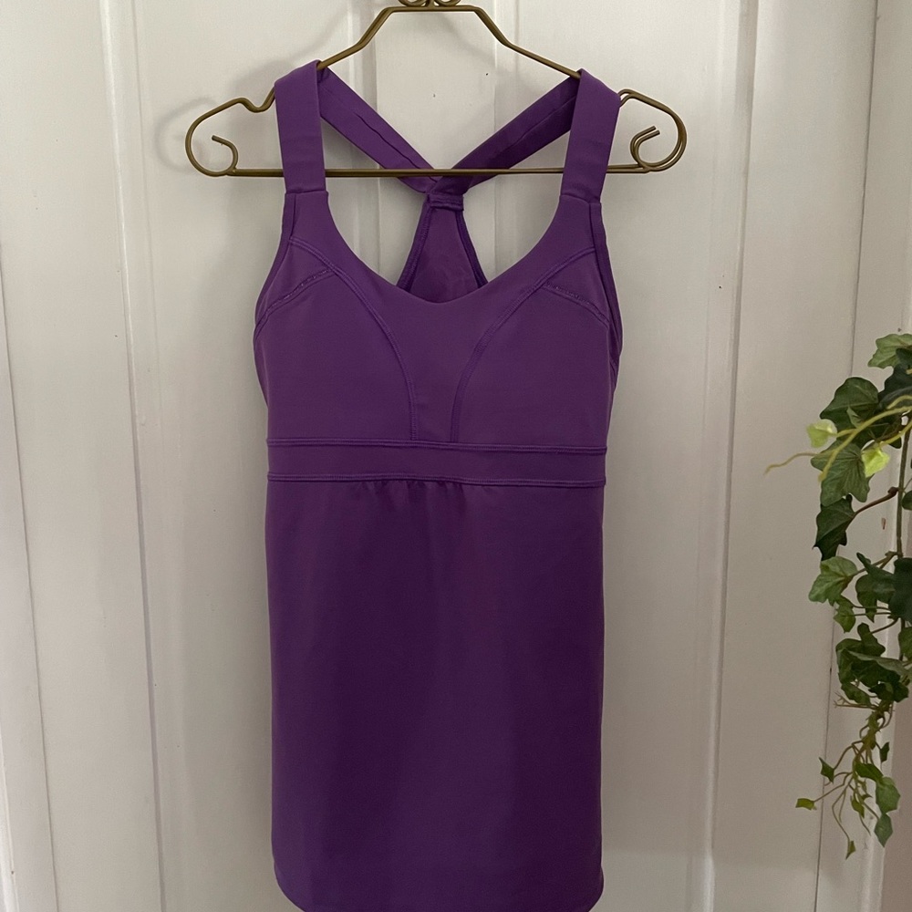 Athleta Horizon Racerback Tank Top in Purple